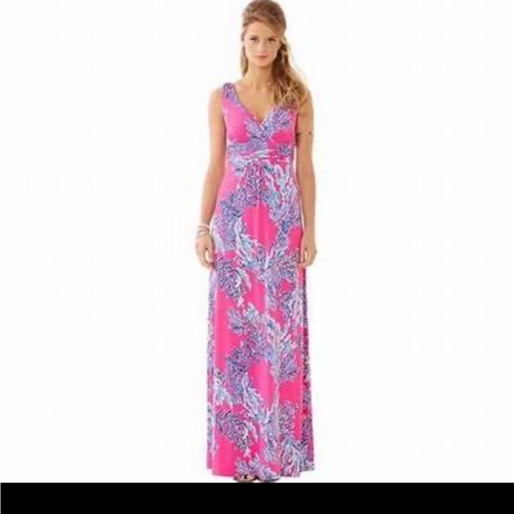 Stunning Lilly Pulitzer Maxi Drees in Capri Punk Samba!